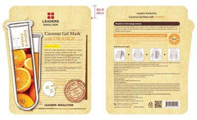 Image Of Cello Pack (Leaders Insolution Coconut Mask With Orange Cello Pack)